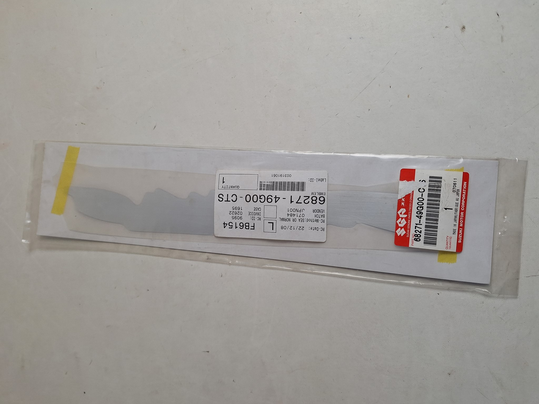 Picture of SUZUKI  AUFKLEBER  68271-49G00-CTS